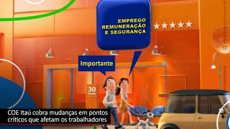 COE debate emprego, remuneração, agências e segurança bancária com o Itaú