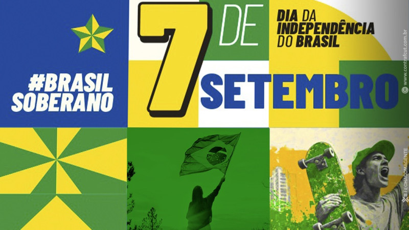 Bancários e bancárias participarão dos atos em defesa da soberania no 7 de setembro