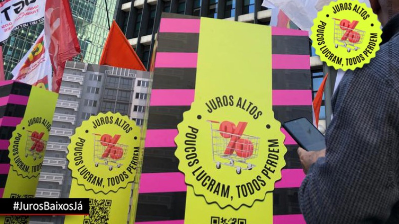 Trabalhadores vão às ruas, nesta terça (4), para exigir queda na Selic