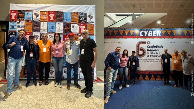 Aposentados bancários e de diversas categorias da CUT participam da 6ª Conferência Nacional dos Direitos da Pessoa Idosa em Brasília Aposentados bancários e de diversas categorias da CUT participam da 6ª Conferência Nacional dos Direitos da Pessoa Idosa em Brasília