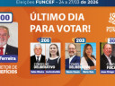 Hoje é o último dia para votar nas Eleições Funcef 2026 Hoje é o último dia para votar nas Eleições Funcef 2026