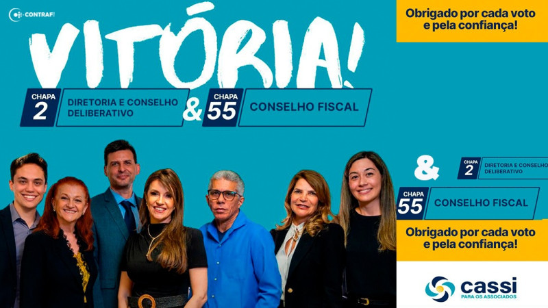 Chapas apoiadas pela Contraf-CUT vencem eleições da Cassi e reforçam compromisso com os associados