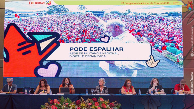 Reorganização sindical e comunicação estratégica marcam último painel do sábado no 7º Congresso da Contraf-CUT