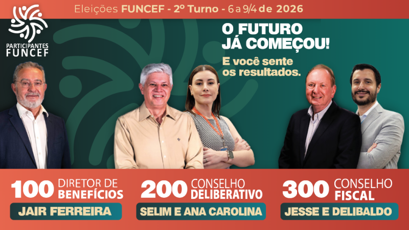 Contraf-CUT reafirma apoio aos candidatos do grupo Participantes Funcef no segundo turno das eleições