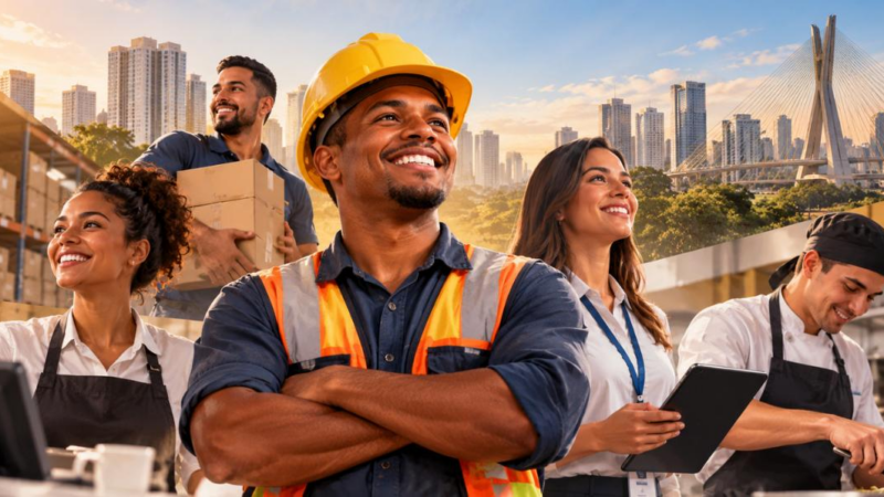 Brasil bate recorde de pessoas com trabalho desde 2012